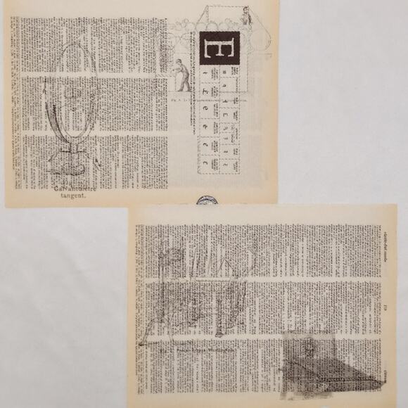 Old Machine Dictionary Prints, Antique Machinery Prints, Book Page Prints - Picture 3 of 6